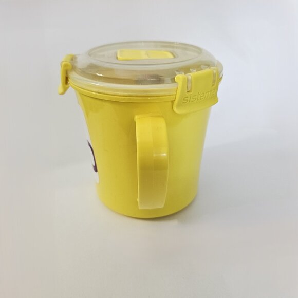 Sistema Soup To Go Style #1107 Medium Soup Mug 646 ml - Yellow NWT - Picture 4 of 13